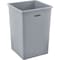 Global Industrial Square Plastic Garbage Can, Gray, 35 Gallon 641439GY - alternate 1